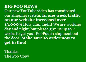 PooPourri - Note from Poo Crew